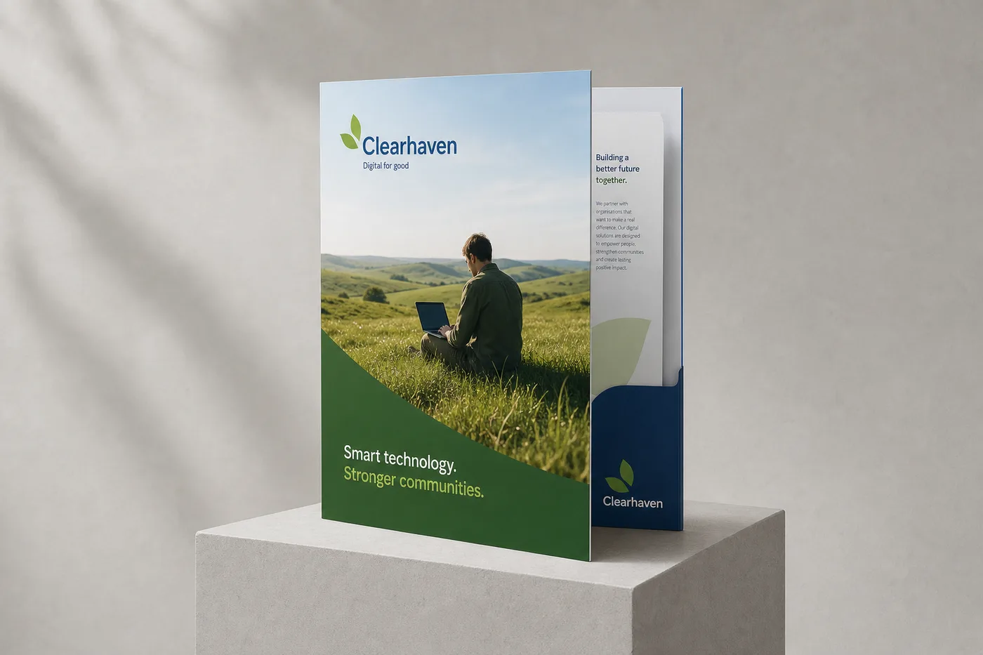 Presentation Folder and Inserts for an Internet Provider