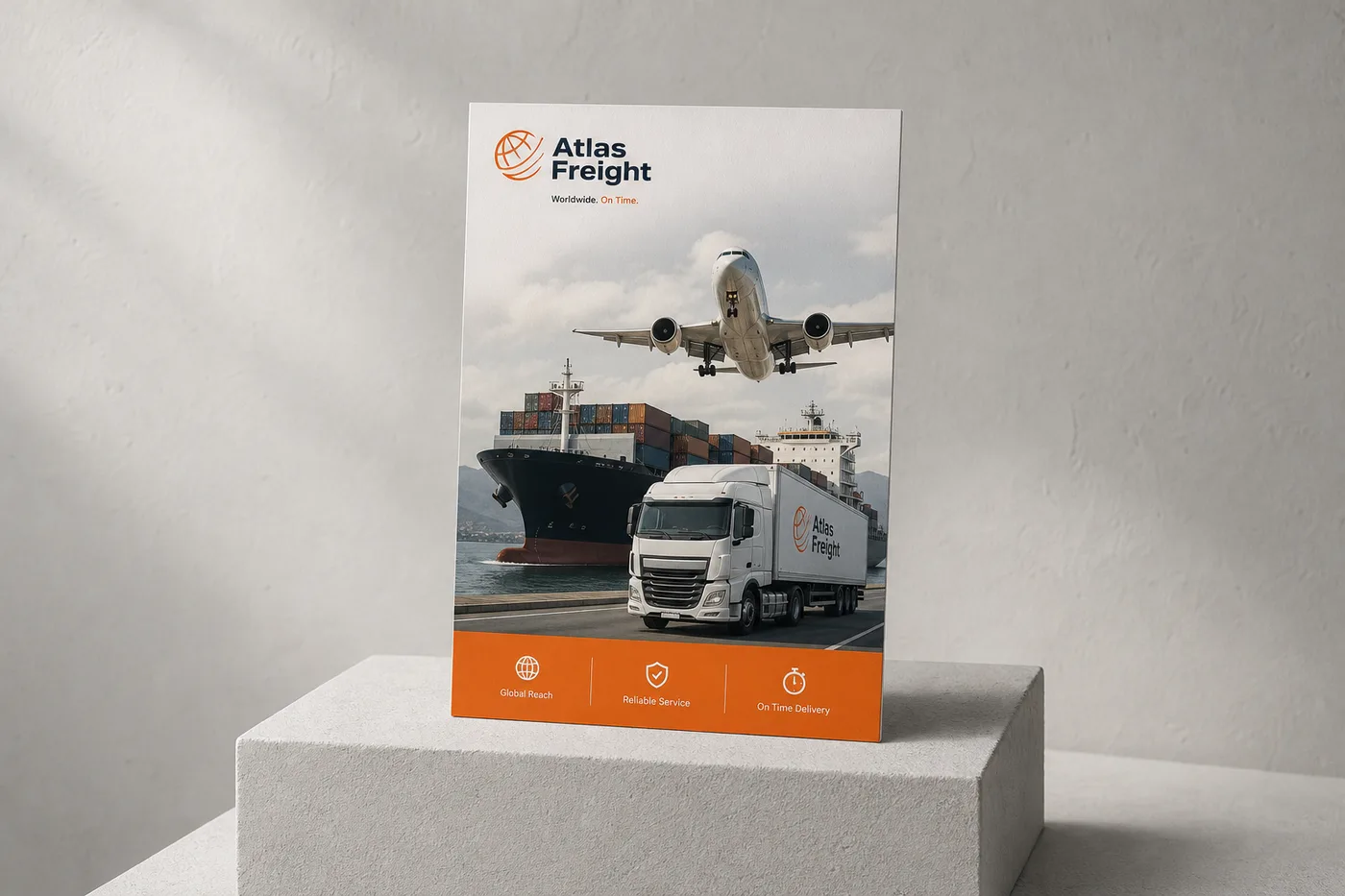 Flyer for a Logistics Company